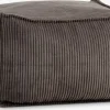 AARS/AGGERPouf AARS/AGGER 65x65 tissu velours côtelé sable foncé