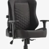 ABILDAAChaise gaming ABILDAA tissu gris anthracite