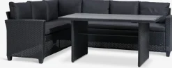 AGERMOSEEnsemble lounge AGERMOSE 6 personnes noir