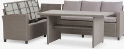 AGERMOSEEnsemble lounge AGERMOSE 6 personnes a/rangement naturel
