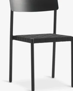 AKTIVEN + HAGLEBUAKTIVEN L118/168 table naturel + 4 HAGLEBU chaises noir