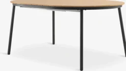 AKTIVEN + MIDDAGSBERGETAKTIVEN L118/168 table + 4 MIDDAGSBERGET chaises naturel