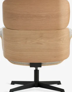 ALLINGEFauteuil ALLINGE pivotant tissu beige/noir