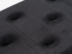 BADSTEDBanc BADSTED a/rangement velours noir/noir