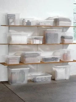 BASIC BOXBoîte de rangement BASIC BOX 31L a/couvercle transparent