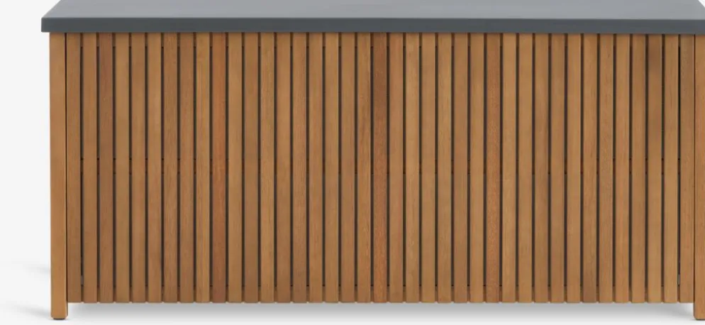 BEDERCoffre à coussins BEDER l133xH61xP54 bois eucalyptus