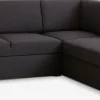BEDSTEDCanapé convertible avec méridienne BEDSTED gris