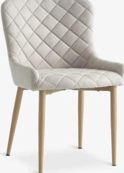BELLINGEChaise BELLINGE tissu sable/coloris chêne naturel