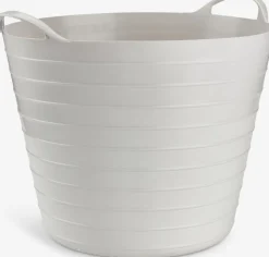 BENDIKPanier rangement BENDIK Ø38xH34cm 25L gris clair