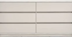 BILLUNDCommode 3+3 tiroirs BILLUND coloris travertin/beige
