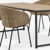 DAGSVAD + TUERNEDAGSVAD L190 table + 4 TUERNE chaises naturel