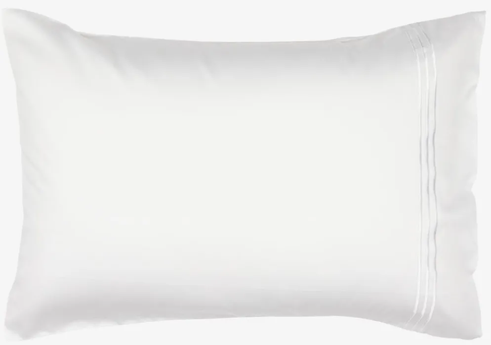 EAGoldTaie d'oreiller satin EA 50x70/75 blanc
