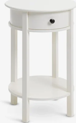 EGEBYTable de nuit EGEBY 1 tiroir blanc