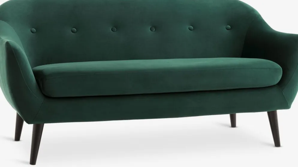 EGEDALCanapé EGEDAL 2,5 places velours vert