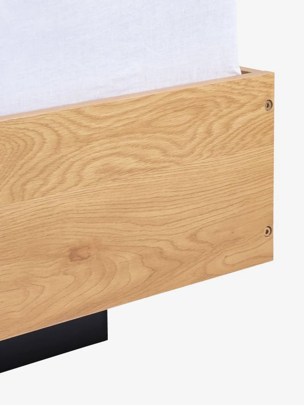 ELLINGECadre de lit ELLINGE 140x190 a/rangement coloris chêne chaud