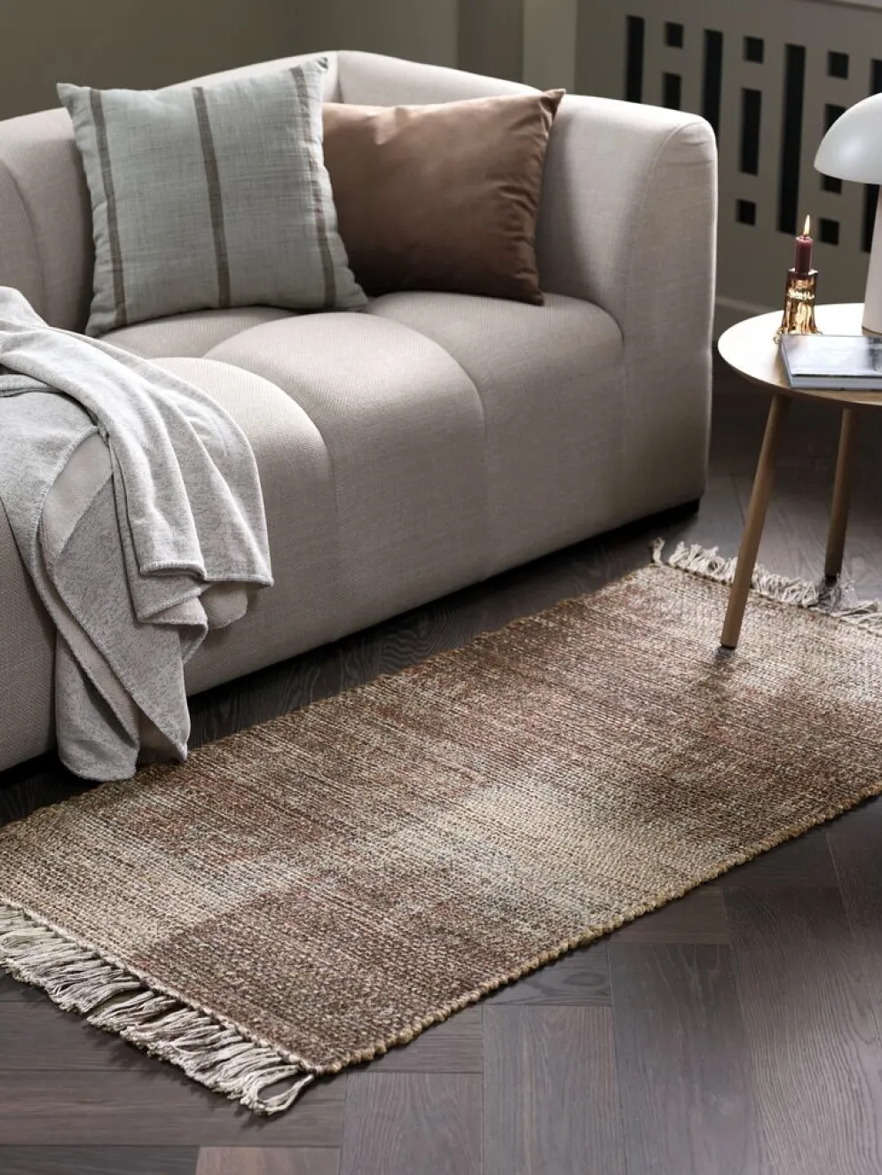 ENGSYRETapis ENGSYRE 70x140 naturel/aubergine