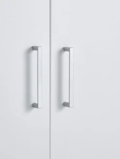 FANDRUPArmoire FANDRUP 145x176 3 portes 3 tiroirs blanc