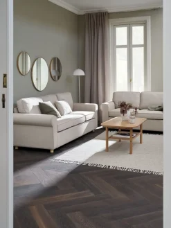 FERRITSLEVEnsemble canapés FERRITSLEV 2 pièces tissu beige