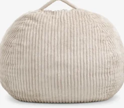 FOULUMPouf poire FOULUM 109x80x109 tissu velours côtelé beige
