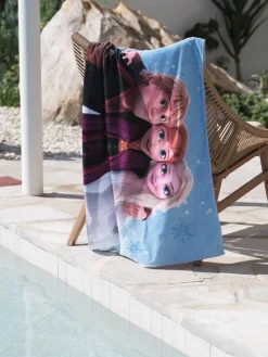 FROZENGoldDrap de douche REINES DES NEIGES 70x140