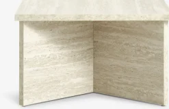 GELSTEDTable basse GELSTED 60x60 coloris travertin