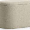GISLEVPouf GISLEV 65x36 a/rangement tissu sable