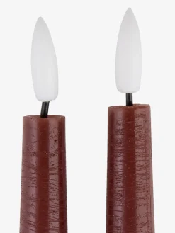 GUDMUNDBougie LED GUDMUND H29cm aubergine 2pcs/pqt