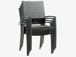 HAGEN + STRANDBYHAGEN L214 table + 4 STRANDBY chaises gris