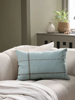 HALLONCoussin HALLON 40x60 bleu poudré/brun