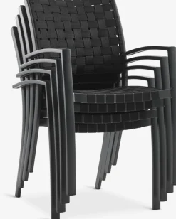 HESTEHAVE + GLOMFJORDHESTEHAVE L205/275 table + 4 GLOMFJORD chaises noir