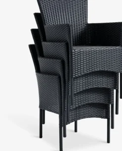 HOBRO + AIDTHOBRO L70 table + 2 AIDT chaises noir