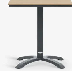HOBRO + HAGLEBUHOBRO L70 table naturel + 2 HAGLEBU chaises noir