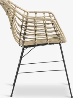 HOBRO + ILDERHUSEHOBRO L70 table + 2 ILDERHUSE chaises naturel