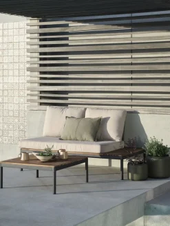 HOUModule lounge HOU canapé 2 personnes bois d'acacia