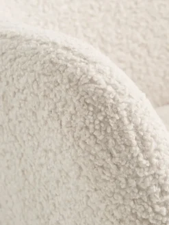 HUNDESTEDFauteuil HUNDESTED tissu teddy blanc cassé/coloris chêne