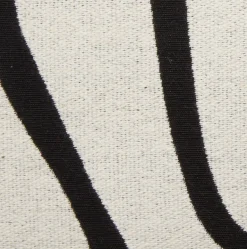 HVITVEISCoussin HVITVEIS 45x45 blanc cassé/noir