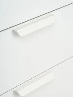 JENSLEVArmoire JENSLEV 96x176 2 portes 3 tiroirs blanc