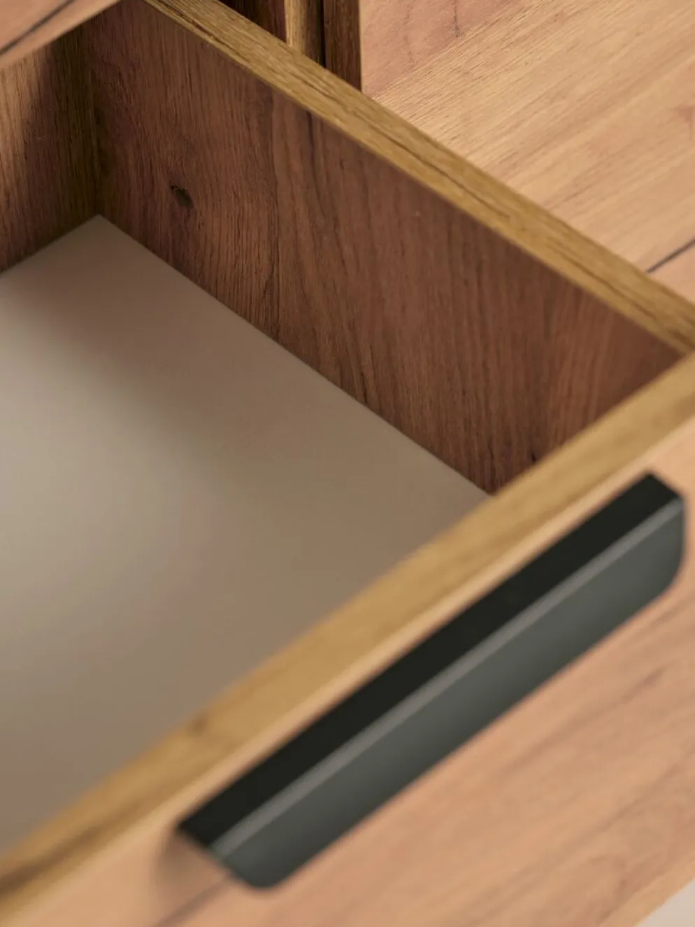 JENSLEVCommode 4 tiroirs 1 porte JENSLEV coloris chêne naturel