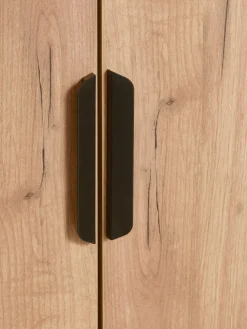 JENSLEVMeuble haut JENSLEV 144x40 3 portes coloris chêne naturel