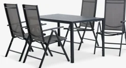 JERSORE + MELLBYJERSORE L140 table + 4 MELLBY chaises noir