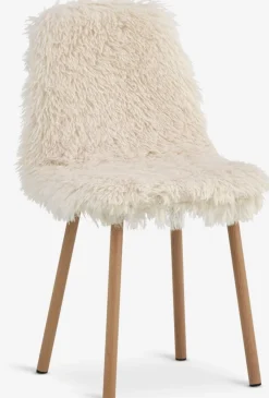JONSTRUPChaise JONSTRUP tissu teddy blanc cassé/coloris chêne