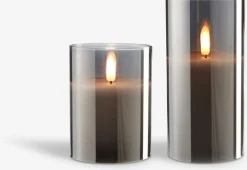 KLAUSBougie pilier LED KLAUS Ø8xH10cm gris