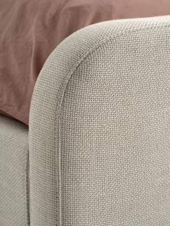 KONGSBERGCadre de lit KONGSBERG 140x190 tissu beige