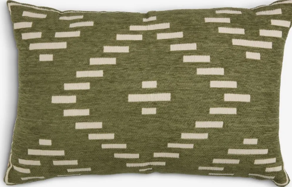 KROKUSCoussin KROKUS 40x60 chenille vert/beige