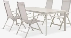 KUMLA + LOMMAKUMLA L200 table + 4 LOMMA chaises beige