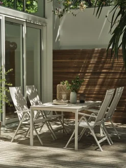 KUMLA + LOMMAKUMLA L150 table + 4 LOMMA chaises beige