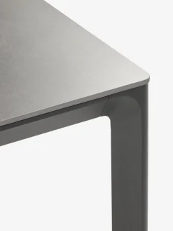 KUMLA + TAGMARKKUMLA L150 table gris + 4 TAGMARK chaises noir