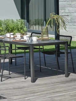 LANGETTable de jardin LANGET l95xL207 noir