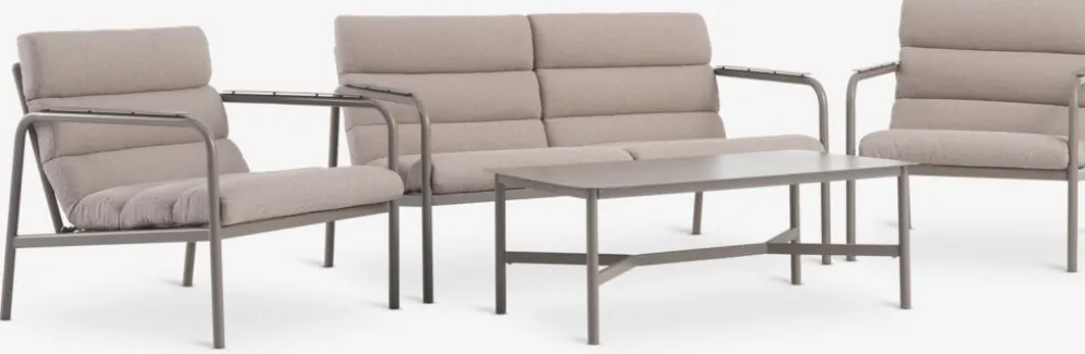 LILLESTROEMEnsemble lounge LILLESTROEM 4 personnes sable foncé