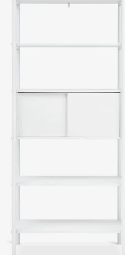 LINDVEDÉtagère LINDVED 6 tablettes 2 portes blanc